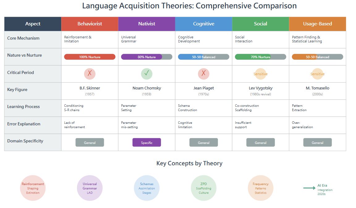 Comprehensive Theory Comparison